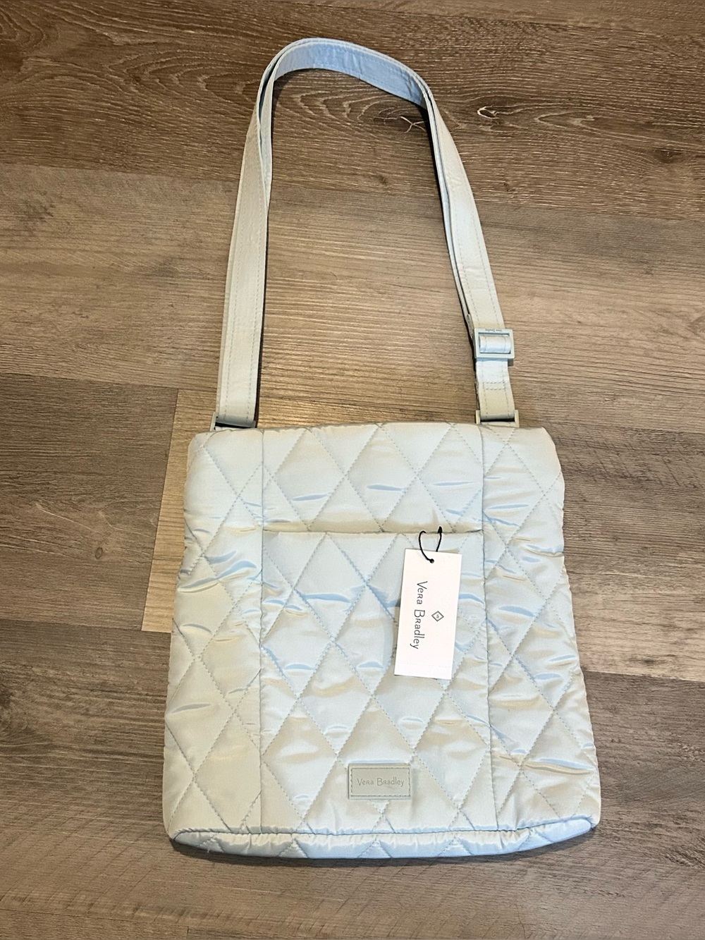 NWT Quilted Vera Bradley Crossbody Purse Ultralight Hipster Sea Salt Blue